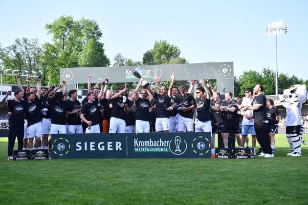 SC Verl SF Lotte FOR EDITORIAL PURPOSES ONLY EDITORIAL USE ONLY p Football Krombacher Westfalenpokal Final SC Verl SF Lotte on 23 05 2026 at the Sportclub Arena in Verl SC Verl wins the Krombacher Westfalen Pokal Germany Nordrhein Westfalen Verl Copyright ThorstenxTillmann Copyright: ThorstenxTillmann doc85z2c68bl6xr4pf8qqf ,EDITORIAL USE ONLY Copyright: ThorstenxTillmann