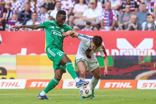 23.05.2026, Zabrze Mecz PKO Ekstraklasa sezon 2025 26 Gornik Zabrze - Radomiak Radom - Football Match Polish Top League Gornik Zabrze - Radomiak Radom Nz. Zie Ouattara Maksym Khlan Fot. Michal Chwieduk Arena Akcji NEWSPIX.PL --- newspix.pl 