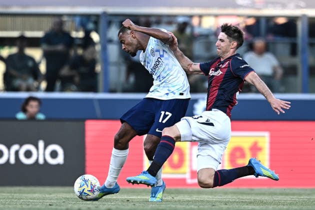 Mp Bologna 23 05 2026 - campionato di calcio serie A Bologna-Inter foto Matteo Papini Image nella foto: gol Andy Diouf 