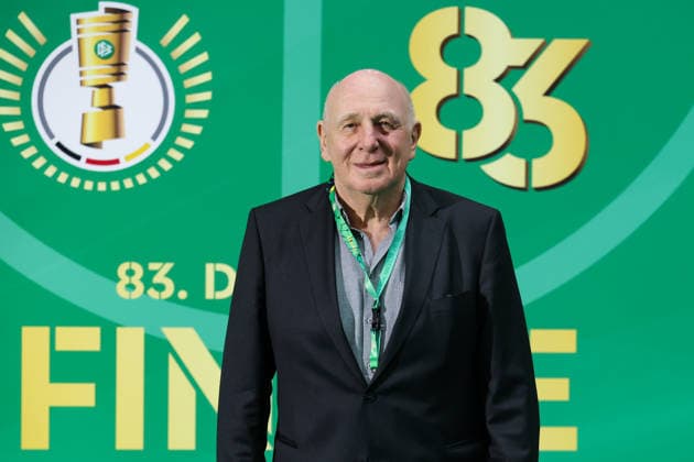 DFB Cup Final FC Bayern Munich VfB Stuttgart on 23 05 2026 at the Olympic Stadium in Berlin Dieter Hoeneß on the green carpet MH