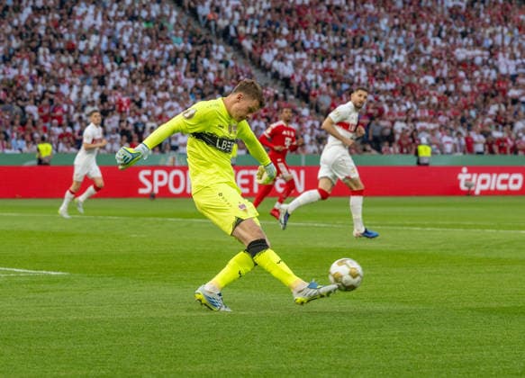 Soccer, Men, Season 2025 2026, 83 DFB Cup Final, FC Bayern Munich VfB Stuttgart, Goalkeeper Alexander Nübel Stuttgart , 23 05 2026, Copyright: xMatthiasxKochx