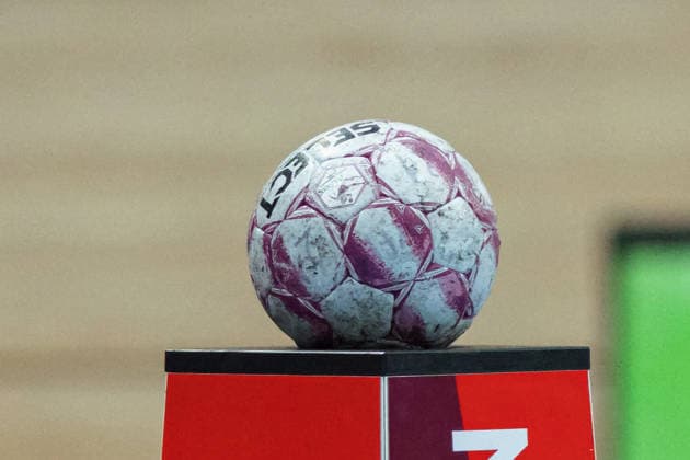 Matchball, Handball, SV Union Halle Neustadt vs BSV Sachsen Zwickau, Handball Bundesliga Women, Play Offs 5 11 Matchday 6, Season 2025 26, 23 05 2026 Halle SWH Arena Sachsen Anhalt Germany