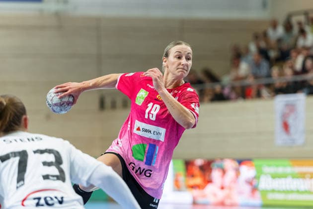 Lea Gruber Halle, 19 , SV Union Halle Neustadt vs BSV Sachsen Zwickau, Handball Bundesliga Women, Play Offs 5 11 Matchday 6, Season 2025 26, 23 05 2026 Halle SWH Arena Sachsen Anhalt Germany