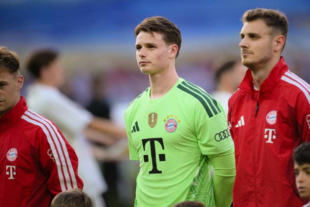 Soccer, DFB Cup Final, 20260523, FC Bayern Munich VfB Stuttgart In the picture goalkeeper Jonas URBIG Bayern, 40 Berlin Olympiastadion Brandenburg Germany Copyright: Passion2Press MarkusxFischerx