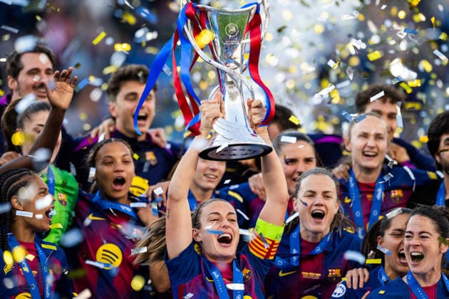 Sport Bilder des Tages 260523 Alexia Putellas of Barcelona celebrates with the trophy after the UEFA Women s Champions League final football match between Barcelona and Lyon on May 23, 2026 in Oslo. Photo: Vegard Grott BILDBYRAN kod VG VG0925 bbeng football fotball fotboll soccer champions league finale final final 2026 mesterligaen dam fcb barcelona lyon ol lyonnes jubel *** 260523 Alexia Putellas of Barcelona celebrates with the trophy after the UEFA Women s Champions League final football match between Barcelona and Lyon on May 23, 2026 in Oslo Photo Vegard Grott BILDBYRAN kod VG VG0925 bbeng football fotball fotboll soccer champions league finale final final 2026 mesterligaen dam fcb barcelona lyon ol lyonnes jubel  Copyright: VEGARDxGRoTT BB260523VG067