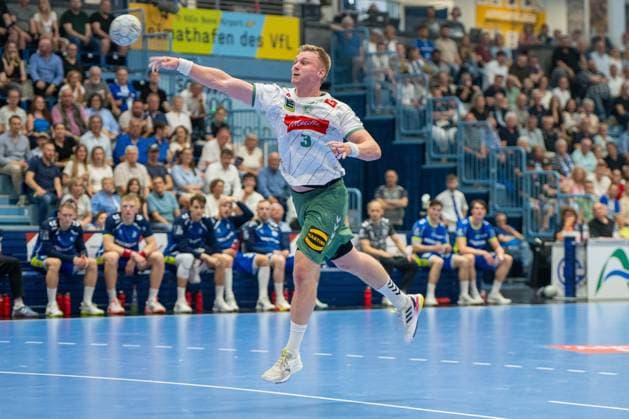 Daniel Astrup Pedersen, Kreislaeufer, TSV GWD Minden 3 , VfL Gummersbach vs TSV GWD Minden, Daikin Handball Bundesliga, Men , Matchday 30, 23 05 2026 Gummersbach NRW Germany Copyright: xkolbert-press MartinxWdziecznyx