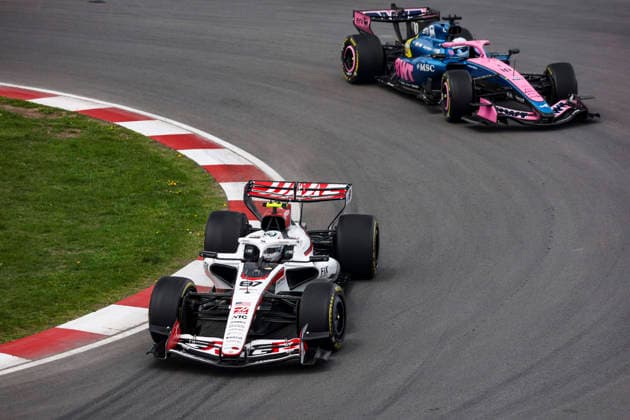 F1 - CANADIAN GRAND PRIX 2026 87 BEARMAN Ollie Oliver (gbr), TGR Haas F1 Team VF-26, action 10 GASLY Pierre (fra), Alpine F1 Team A526, action during the Formula 1 Grand Prix du Canada 2026, 5th round of the 2026 Formula One World Championship, WM, Weltmeisterschaft from May 22 to 24, 2026 on the Circuit Gilles Villeneuve, in Montrà al, Canada - Montrà alCanada Copyright: xXavixBonillax