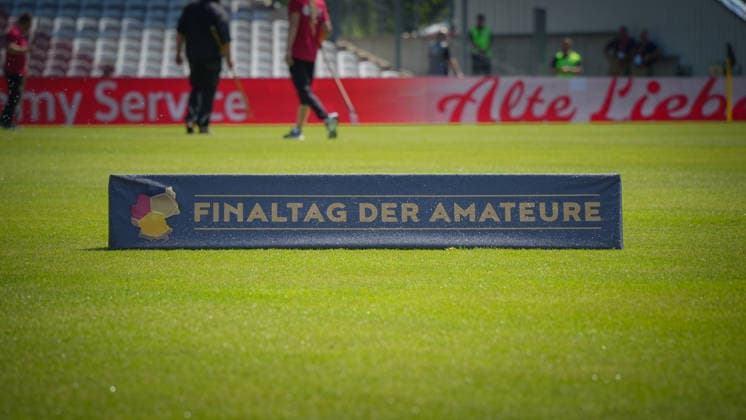 Soccer, Men, Season 2025 2026, Brandenburg State Cup, Final, Final day of the amateurs, FC Energie Cottbus vs VfB 1921 Krieschow, Saturday 23 05 2026, LEAG Energie Stadion Cottbus, In the picture Softbande Final day of the amateurs Brandenburg Germany