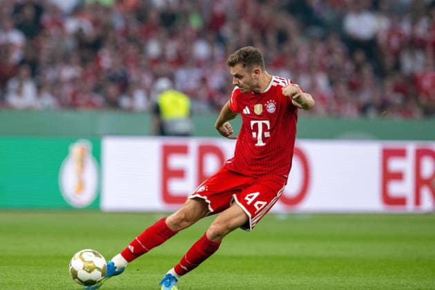 Josip Stanisic FC Bayern Muenchen xettx, Germany, Berlin, 23 05 2026, Football, DFB Pokal FC Bayern Muenchen vs VfB Stuttgart, Season 2025 2026, Final, Olympiastadion DFL DFB REGULATIONS PROHIBIT ANY USE OF PHOTOGRAPHS AS IMAGE SEQUENCES AND OR QUASI VIDEO
