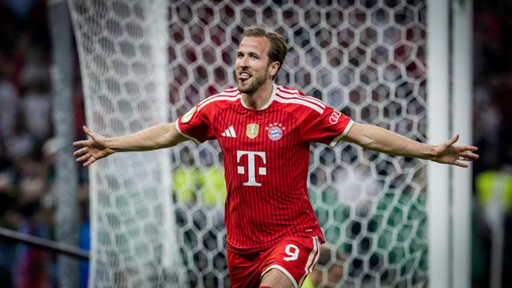 Berlin, Germany 23rd May 2026 Goal celebration Harry Kane FCB Bayern Munich VfB Stuttgart 23 05 2026