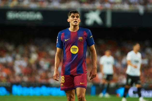 Gerard Martin FC Barcelona during the LaLiga EA Sports match between Valencia CF and FC Barcelona at Estadio de Mestalla on May 23, 2026 in Valencia, Spain Photo by Maria Jose Segovia DeFodi Images