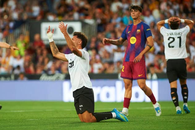 Hugo Duro Valencia CF during the LaLiga EA Sports match between Valencia CF and FC Barcelona at Estadio de Mestalla on May 23, 2026 in Valencia, Spain Photo by Maria Jose Segovia DeFodi Images