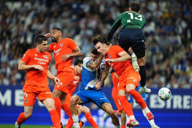 Sport Bilder des Tages La Liga EA Sports match between RCD Espanyol and Real Sociedad played at RCDE Stadium on May 23, 2026 in Barcelona, Spain. (Photo by Bagu Blanco PRESSINPHOTO) Copyright: xBaguxBlancox xPRESSINPHOTOx