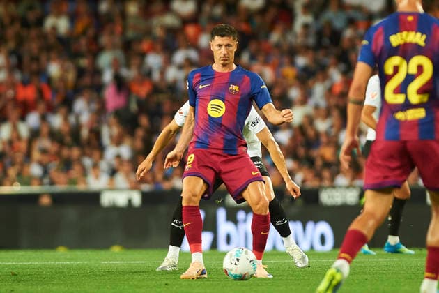 Robert Lewandowski FC Barcelona during the LaLiga EA Sports match between Valencia CF and FC Barcelona at Estadio de Mestalla on May 23, 2026 in Valencia, Spain Photo by Maria Jose Segovia DeFodi Images
