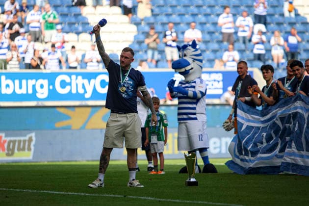 23 05 2026, GER, Football, Men, Niederrheinpokal Final, Season 2025 2026, SC St Tönis MSV Duisburg Alexander Ali Hahn MSV Duisburg gestures, gestures and facial expressions Duisburg schauinsland reisen Arena Nordrhein Westfalen Germany Copyright: xAdrianxSchlüterx