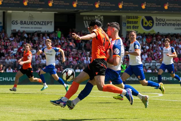 Cottbus, Germany 23 May 2026 Brandenburg State Cup 2025 2026 Final FC Energie Cottbus vs VfB Krieschow In the picture on the ball Can Moustfa Energie Cottbus DFB regulations prohibit any use of photographs as image sequences and or quasi video LEAG Energie Stadion Brandenburg Copyright: xFotostandx xWeilandx