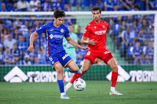 Getafe vs Osasuna, on the 38th matchday of the 2025 26 Spanish First Division May 23, 2026, Getafe, Madrid, Spain Mario Martin with the ball during the Spanish championship LaLiga football match between Getafe and Osasuna on 23 May 2026 at Estadio El Coliseum in Getafe, Madrid, Spain Madrid Madrid Spain Copyright: xAlejandroxMatiasx
