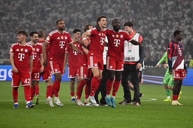 23 05 2026, xsltx, Football DFB Cup Final, FC Bayern Munich VfB Stuttgart v l jubilation, joy about the cup victory DFL DFB REGULATIONS PROHIBIT ANY USE OF PHOTOGRAPHS as IMAGE SEQUENCES and or QUASI VIDEO Berlin