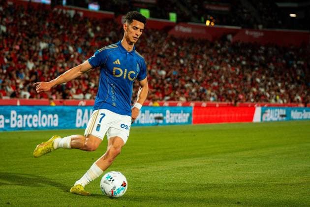 ESP LaLiga EA Sports RCD Mallorca v Real Oviedo Ilyas Chaira of Real Oviedo in action during LaLiga EA Sports, between RCD Mallorca v Real Oviedo played at Son Moix Stadium in Mallorca on May 23rd, 2026 in Spain Mallorca Spain Football Copyright: xAgenciaxLOFx