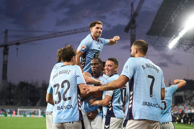 RC Celta de Vigo v Sevilla FC - LaLiga EA Sports VIGO, SPAIN - MAY 23: Illaix Moriba of Celta de Vigo celebrates after scoring his team s first goal during LaLiga EA Sports match between RC Celta de Vigo and Sevilla FC at Estadio Abanca Balaidos on May 23, 2026 in Vigo, Spain. (Photo by Diego Simon Photo Players Images Magara press) Vigo Estadio Abanca Balaidos Spain Copyright: xDiegoxSimonx