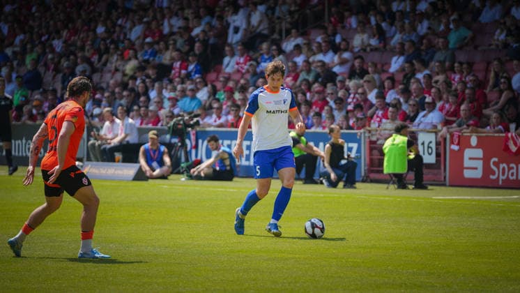 Soccer, Men, Season 2025 2026, Brandenburg State Cup, Final, Final day of the amateurs, FC Energie Cottbus vs VfB 1921 Krieschow, Saturday 23 05 2026, LEAG Energie Stadion Cottbus, In the picture Jannis fuchs Krieschow Brandenburg Germany