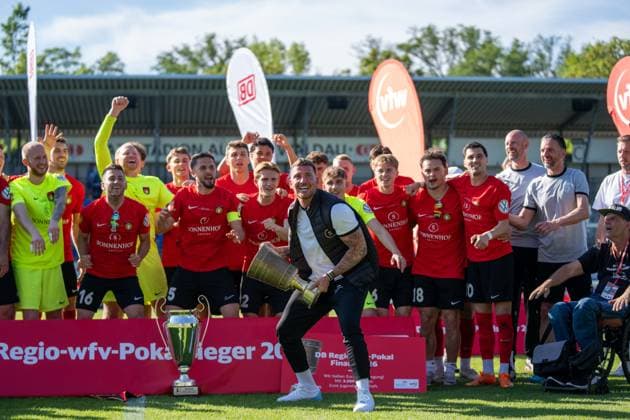, Stuttgarter Kickers vs SG Sonnenhof Großaspach, Soccer, WFV Cup, Final, 23 05 2026 Stuttgart Degerloch Baden Wuerttemberg Germany Copyright: xkolbert-press PhilipxZieglerx