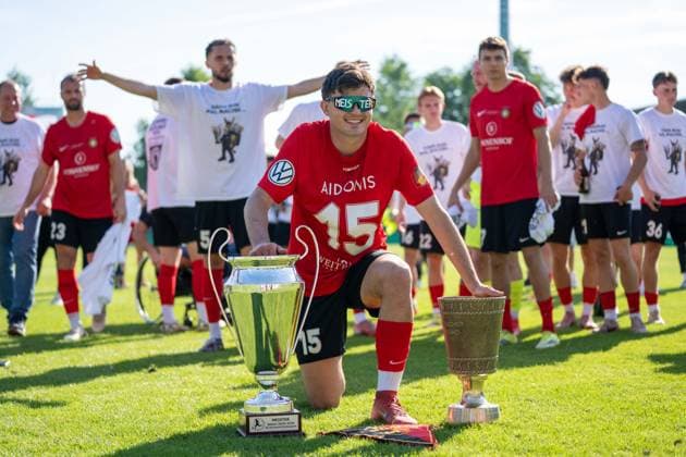 Antonis Aidonis SG Sonnenhof Großaspach, 15 , Stuttgarter Kickers vs SG Sonnenhof Großaspach, Soccer, WFV Pokal, Final, 23 05 2026 Stuttgart Degerloch Baden Wuerttemberg Germany Copyright: xkolbert-press PhilipxZieglerx