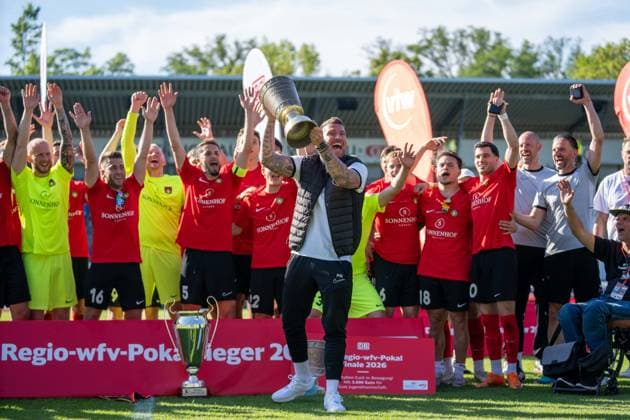 , Stuttgarter Kickers vs SG Sonnenhof Großaspach, Soccer, WFV Cup, Final, 23 05 2026 Stuttgart Degerloch Baden Wuerttemberg Germany Copyright: xkolbert-press PhilipxZieglerx