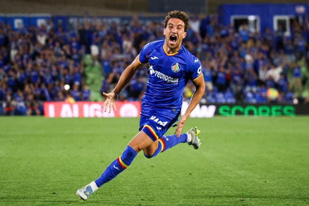 Getafe vs Osasuna, on the 38th matchday of the 2025 26 Spanish First Division May 23, 2026, Getafe, Madrid, Spain Luis Milla celebrates his goal during the Spanish championship LaLiga football match between Getafe and Osasuna on 23 May 2026 at Estadio El Coliseum in Getafe, Madrid, Spain Madrid Madrid Madrid Spain Copyright: xAlejandroxMatiasx