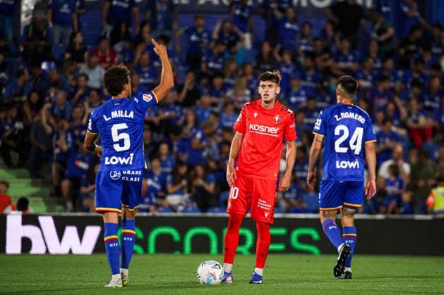 Getafe vs Osasuna, on the 38th matchday of the 2025 26 Spanish First Division May 23, 2026, Getafe, Madrid, Spain Luis Milla celebrates his goal during the Spanish championship LaLiga football match between Getafe and Osasuna on 23 May 2026 at Estadio El Coliseum in Getafe, Madrid, Spain Madrid Madrid Madrid Spain Copyright: xAlejandroxMatiasx