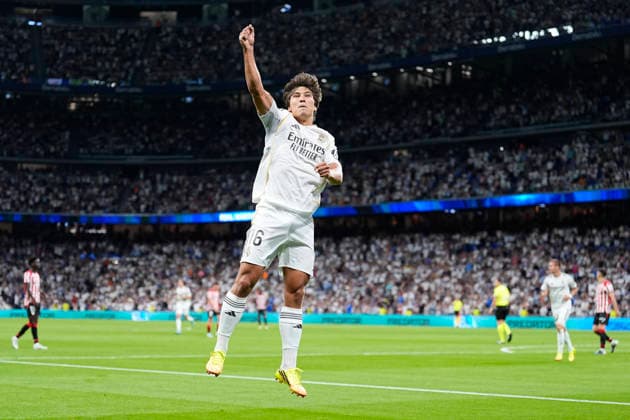 May 23, 2026, Madrid, Madrid, Spain: Gonzalo Garcia of Real Madrid CF celebrates a goal during the Spanish League, LaLiga EA Sports, football match played between Real Madrid and Athletic Club at Bernabeu stadium on May 23, 2026, in Madrid, Spain. Real Madrid V Athletic Club De Bilbao - LaLiga EA Sports  - ZUMAa181 20260523_zaa_a181_091 Copyright: xOscarxJ.xBarrosox