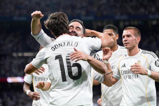 May 23, 2026, Madrid, Madrid, Spain: Gonzalo Garcia of Real Madrid CF celebrates a goal during the Spanish League, LaLiga EA Sports, football match played between Real Madrid and Athletic Club at Bernabeu stadium on May 23, 2026, in Madrid, Spain. Real Madrid V Athletic Club De Bilbao - LaLiga EA Sports  - ZUMAa181 20260523_zaa_a181_092 Copyright: xOscarxJ.xBarrosox