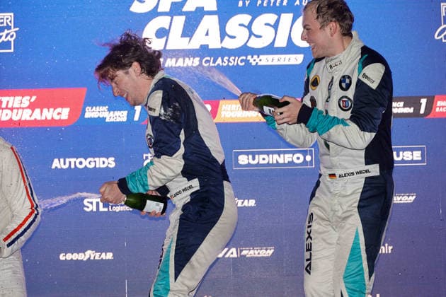 LE MANS CLASSIC SERIES 2026 - SPA-CLASSIC 53 GRAF VON WEDEL Lando (deu), GRAF VON WEDEL Alexis (deu), Lotus Elan S1 1965, Sixties Endurance, Podium portrait during the 2026 Spa-Classic, 2nd round of the Le Mans Classic Series 2026, from May 22 to 24 in Circuit de Spa-Francorchamps, in Stavelot, Belgium - StavelotBelgium  Copyright: xPauloxMariax