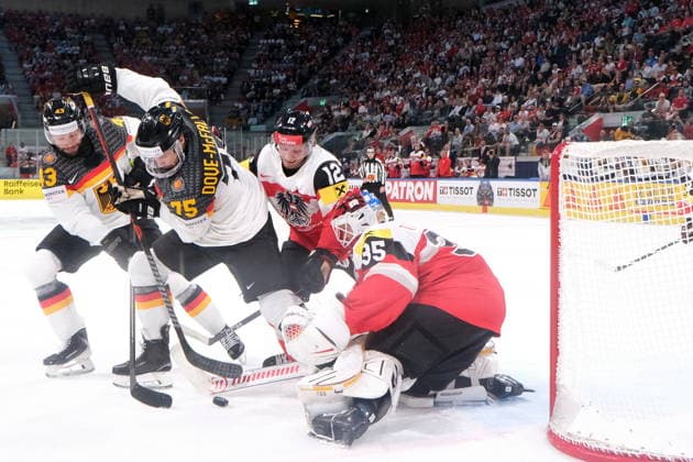 IIHF - World Championship, WM, Weltmeisterschaft - Austria vs Germany - moment of the match Zurich Swiss Life Arena Zürich Schweiz Copyright: xSergioxBrunettix