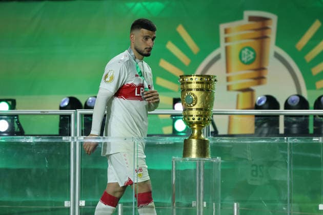 23 05 26 DFB Pokal Final 2026 FC Bayern Munich VfB Stuttgart Germany, Berlin, 23 05 2026, Football, Season 2025 2026, DFB Pokal Final 2026 Berlin, FC Bayern Munich VfB Stuttgart Deniz Undav, VfB