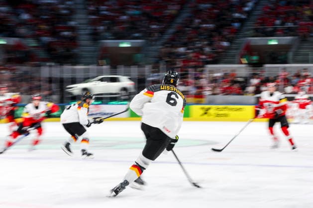Ice hockey, Eishockey - IIHF WC 2026 ZURICH,SWITZERLAND,23.MAY.26 - ICE HOCKEY - IIHF Ice Hockey World Championship, WM, Weltmeisterschaft 2026, group stage, Austria vs Germany. Image shows Kai Wissmann (GER).  GEPAxpictures xMaticxKlansek