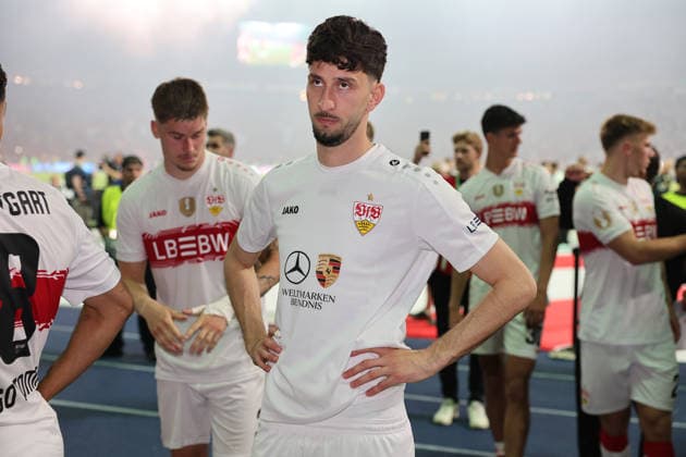 23 05 26 DFB Pokal Final 2026 FC Bayern Munich VfB Stuttgart Germany, Berlin, 23 05 2026, Football, Season 2025 2026, DFB Pokal Final 2026 Berlin, FC Bayern Munich VfB Stuttgart Atakan Karazor, VfB