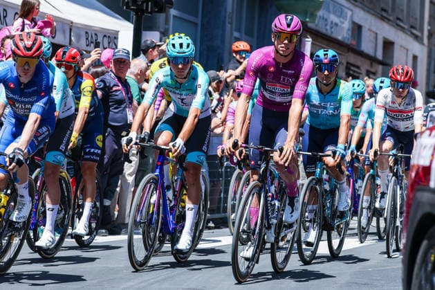 109th Giro d Italia 2026 Stage 14 a 133km stage from Aosta to Pila 23 05 2026 Paul Magnier of France Soudal Quickstep competes during the 109th Giro d Italia 2026, Stage 14 a 133km stage from Aosta to Pila UCIWT on May 23, 2026 in Aosta, Italy Copyright: xBEAUTIFULxSPORTS Carabellix