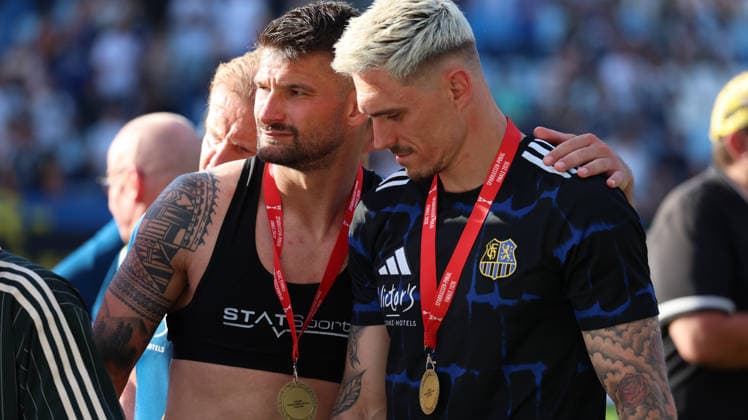 23 05 2026, xrekx, Fußball Landespokal Saarland Finale, 1 FC Saarbrücken FC 08 Homburg v l Sieger Sparkassen Pokal 2026 Kai Brünker Bruenker 1 FC Saarbruecken Tim Paterok 1 FC Saarbruecken DFL DFB REGULATIONS PROHIBIT ANY USE OF PHOTOGRAPHS as IMAGE SEQUENCES and or QUASI VIDEO Saarbrücken