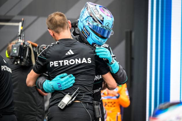 F1 - CANADIAN GRAND PRIX 2026 RUSSELL George (gbr), Mercedes AMG F1 Team W17, portrait, pole position during the Formula 1 Grand Prix du Canada 2026, 5th round of the 2026 Formula One World Championship, WM, Weltmeisterschaft from May 22 to 24, 2026 on the Circuit Gilles Villeneuve, in MontrÃ al, Canada - MontrÃ alCanada  Copyright: xDPPIx