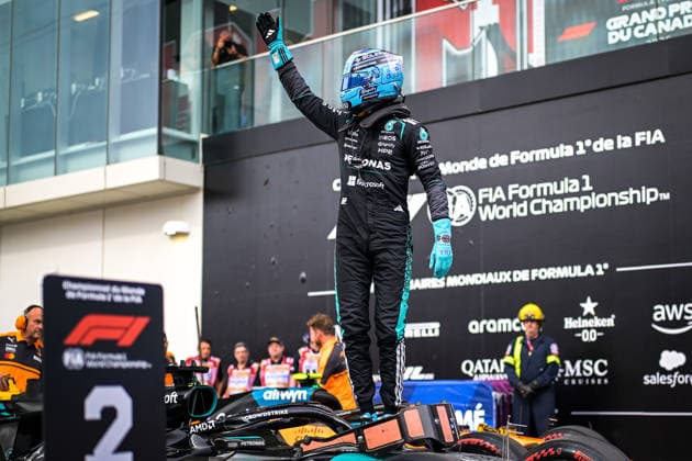 Formula 1, Canadian GP in Montreal, George Russell takes pole position