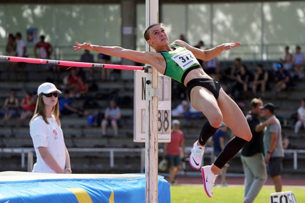 Leichtathletik, athletics, B U S Kurpfalz Gala , 23 05 2026 , Sepp Herberger Stadion Weinheim, high jump Joana Herrmann, SV Teuto Riesenbeck,