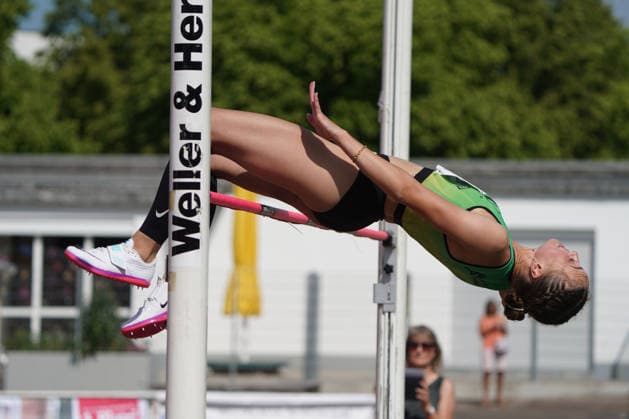 Leichtathletik, athletics, B U S Kurpfalz Gala , 23 05 2026 , Sepp Herberger Stadion Weinheim, high jump women Joana Herrmann, SV Teuto Riesenbeck,