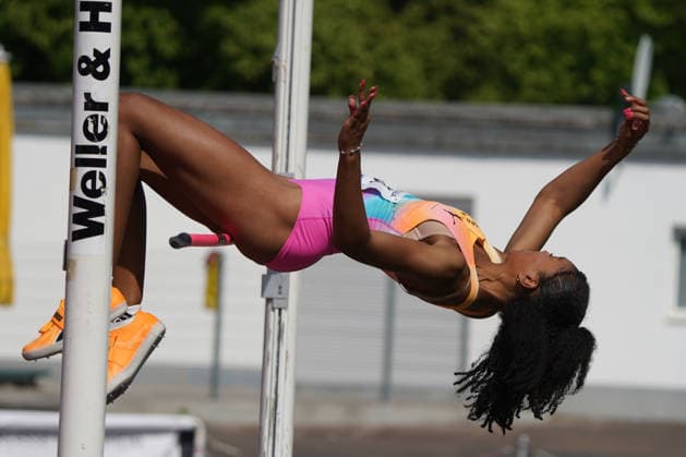 Athletics, athletics, B U S Kurpfalz Gala , 23 05 2026 , Sepp Herberger Stadion Weinheim, high jump Ella Obeta, LG Nord Berlin