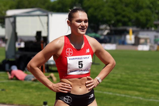 Athletics, athletics, B U S Kurpfalz Gala , 23 05 2026 , Sepp Herberger Stadion Weinheim, 100m hurdles women, Franziska Schuster, TSV Bayer 04 Leverkusen