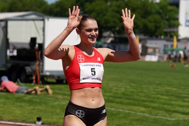Athletics, athletics, B U S Kurpfalz Gala , 23 05 2026 , Sepp Herberger Stadium Weinheim, Franziska Schuster TSV Bayer 04 Leverkusen
