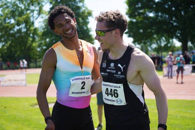 Athletics, athletics, B U S Kurpfalz Gala , 23 05 2026 , Sepp Herberger Stadium Weinheim, Joshua Hartmann, Kevin Kranz