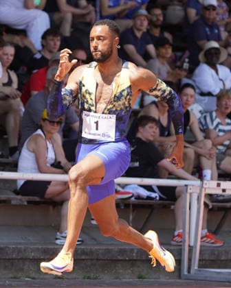 Athletics, athletics, B U S Kurpfalz Gala , 23 05 2026 , Sepp Herberger Stadion Weinheim, 100m Timothe Mumenthaler Switzerland, SUI