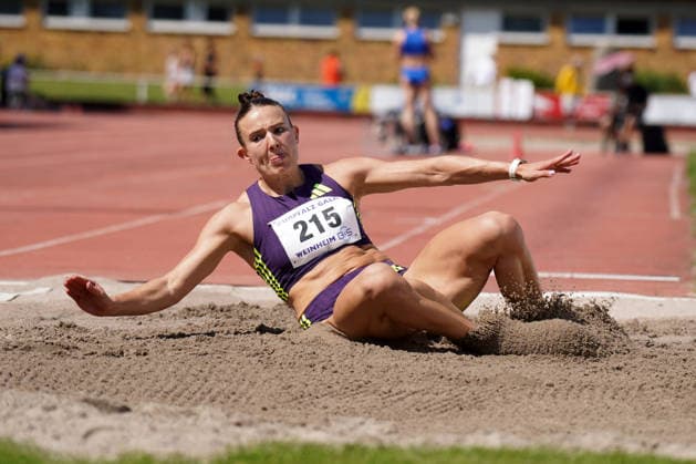 Leichtathletik, athletics, B U S Kurpfalz Gala , 23 05 2026 , Sepp Herberger Stadion Weinheim, long jump Vanessa Grimm,