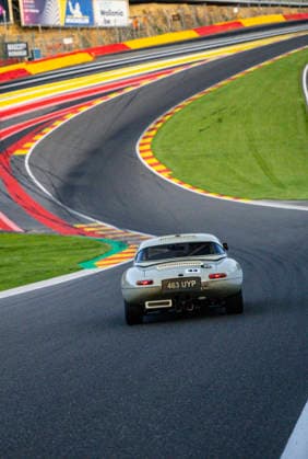 LE MANS CLASSIC SERIES 2026 - SPA-CLASSIC 43 THORPE James (gbr), MITCHELL Jonathan (gbr), Jaguar E-Type 3.8 1965, Sixties Endurance, action during the 2026 Spa-Classic, 2nd round of the Le Mans Classic Series 2026, from May 22 to 24 in Circuit de Spa-Francorchamps, in Stavelot, Belgium - StavelotBelgium  Copyright: xDamienxSaulnierx